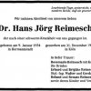 Reimesch Hans Joerg 1934-1991 Todesanzeige